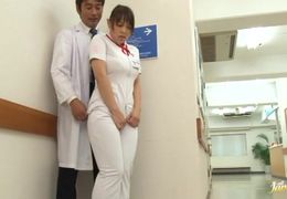 Passionate big boobed minx Yuuki Maeda swallows a gigantic lovestick with passion