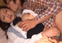 Kinky big breasted bitch Yura Aikawa receives an intense doggy style plowing